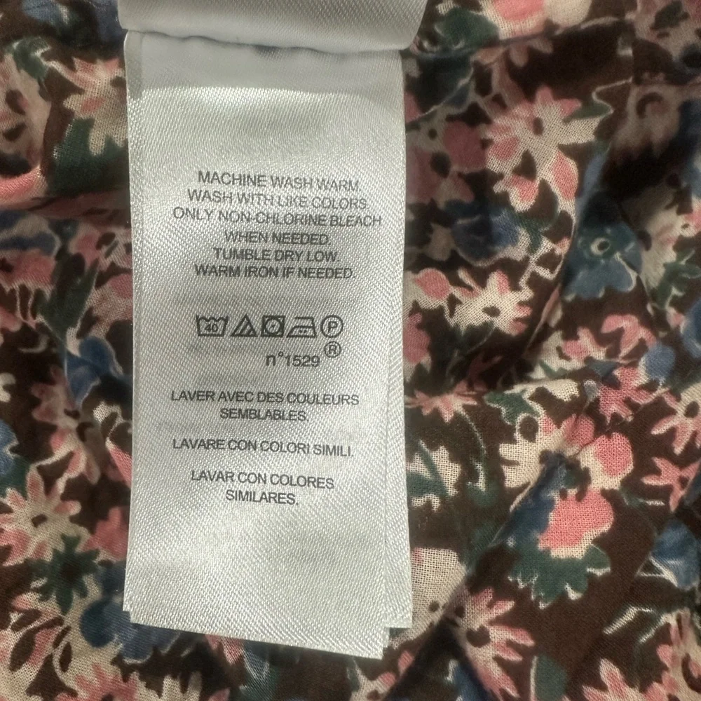 Ralph Lauren Pink and Blue Floral Cotton Shirt Sz XL - Picture 6 of 8